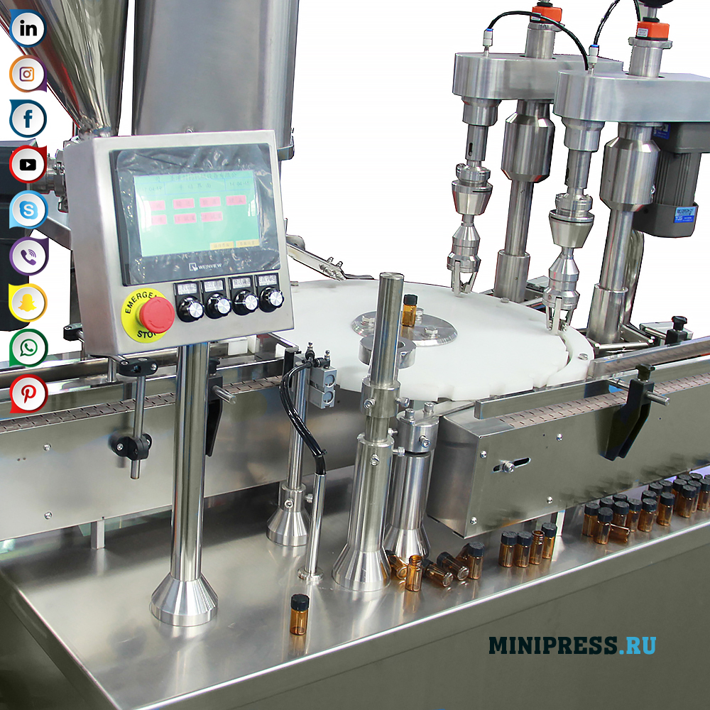 Monoblock ng dosed packing ng mga materyales sa pulbos