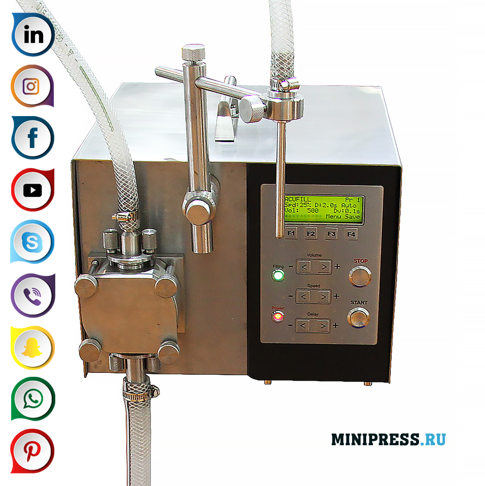 Programmable gear pump para sa dosing likido na mga materyales