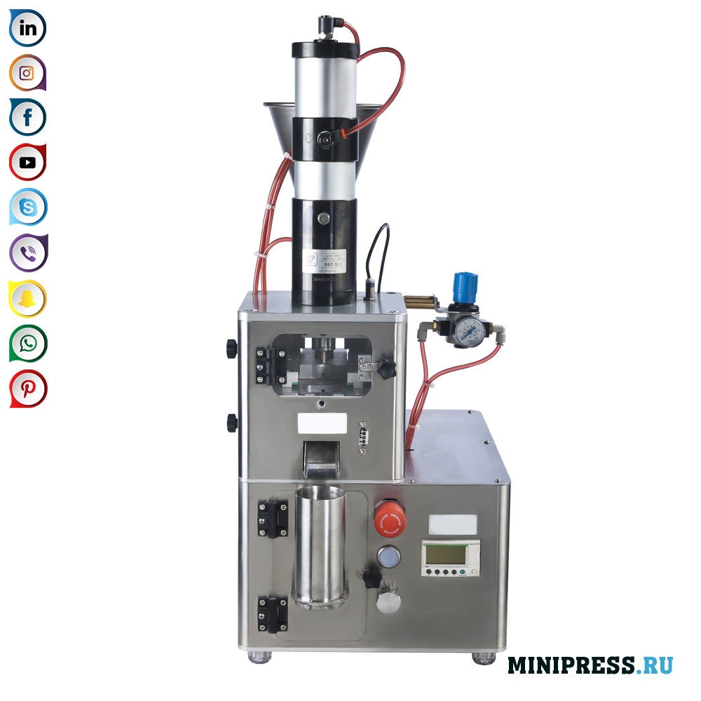 Pneumatic tablet press para sa mga tablet na pulbos
