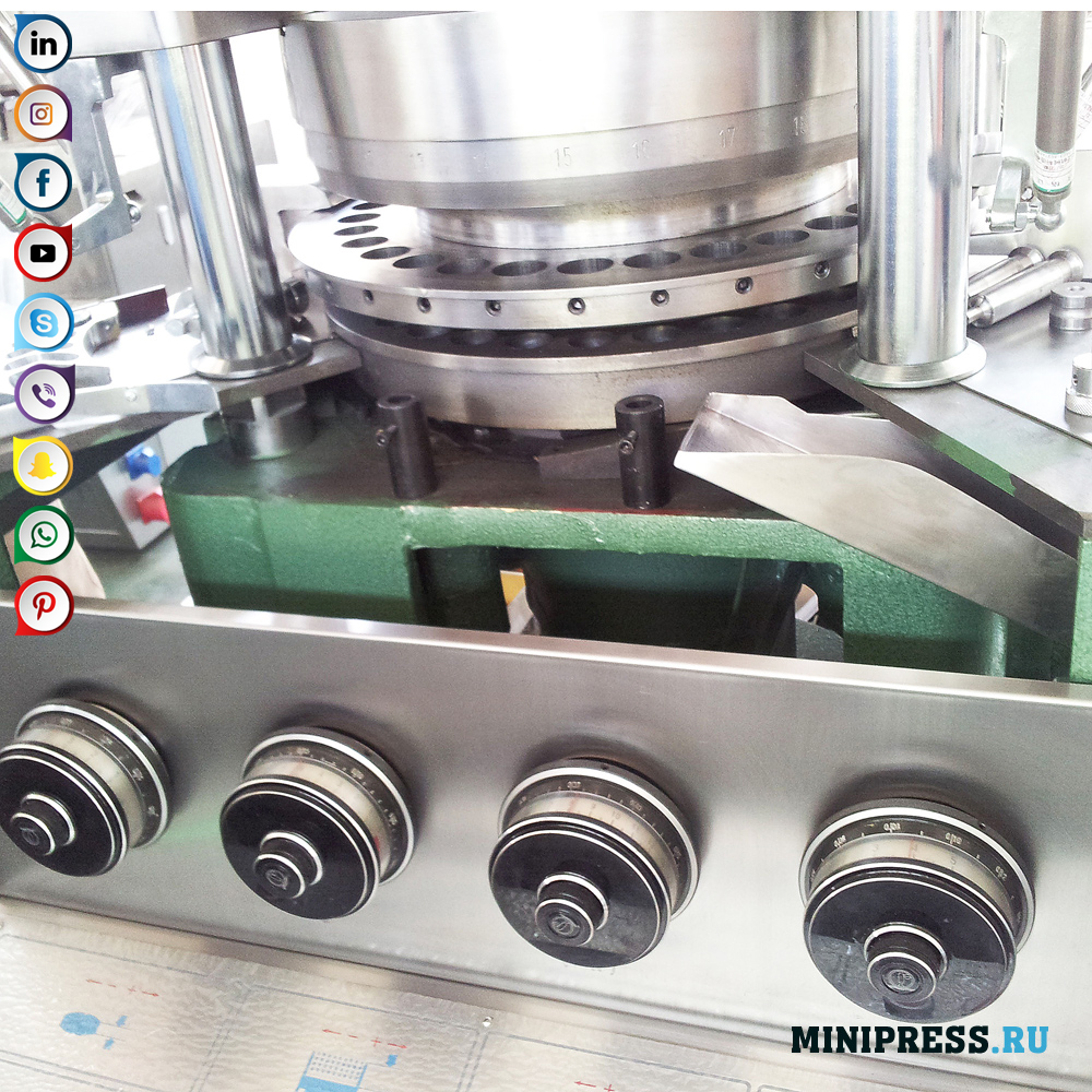 Kagamitan para sa mga tabletting pulbos sa mga tablet