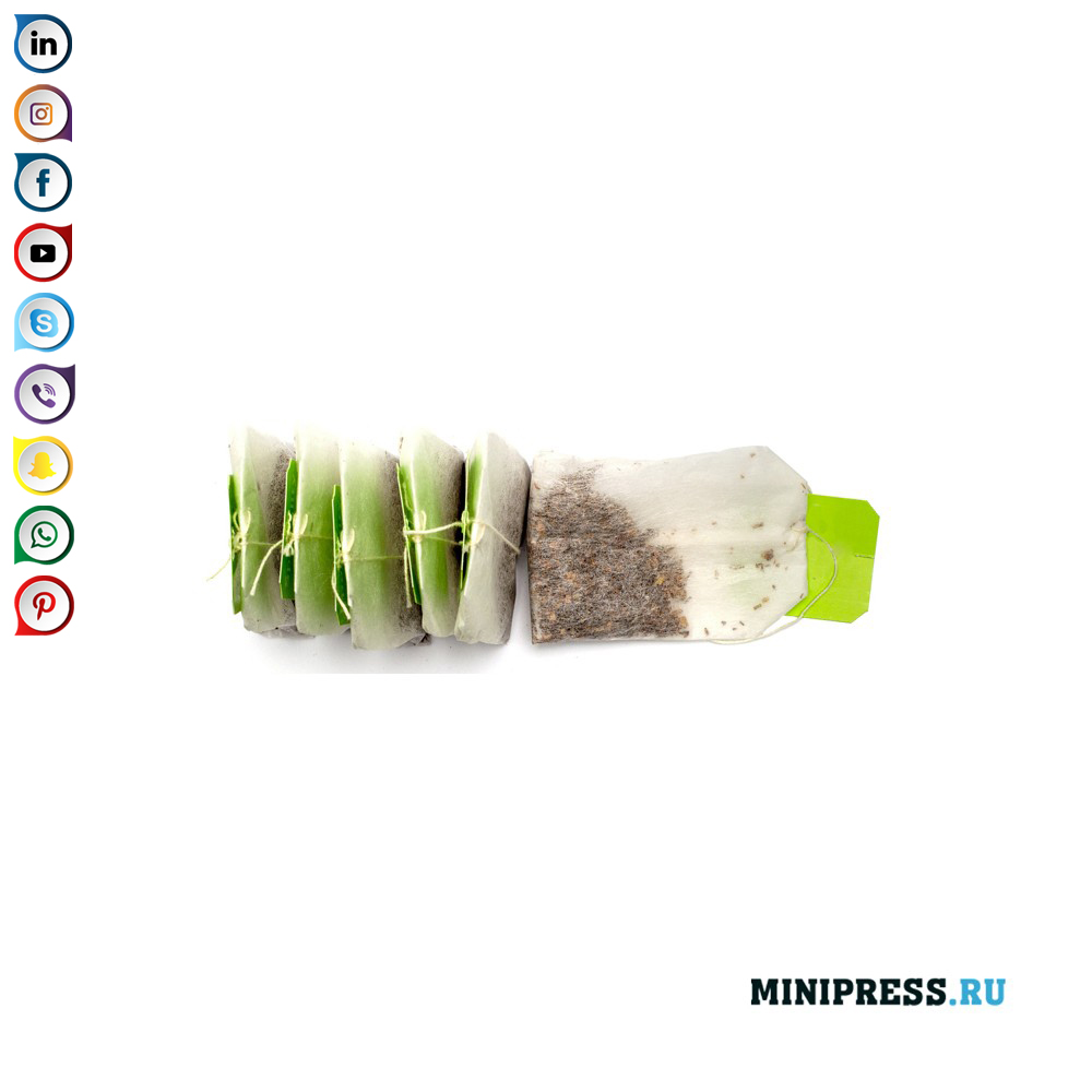 Mga bag ng tsaa na may label