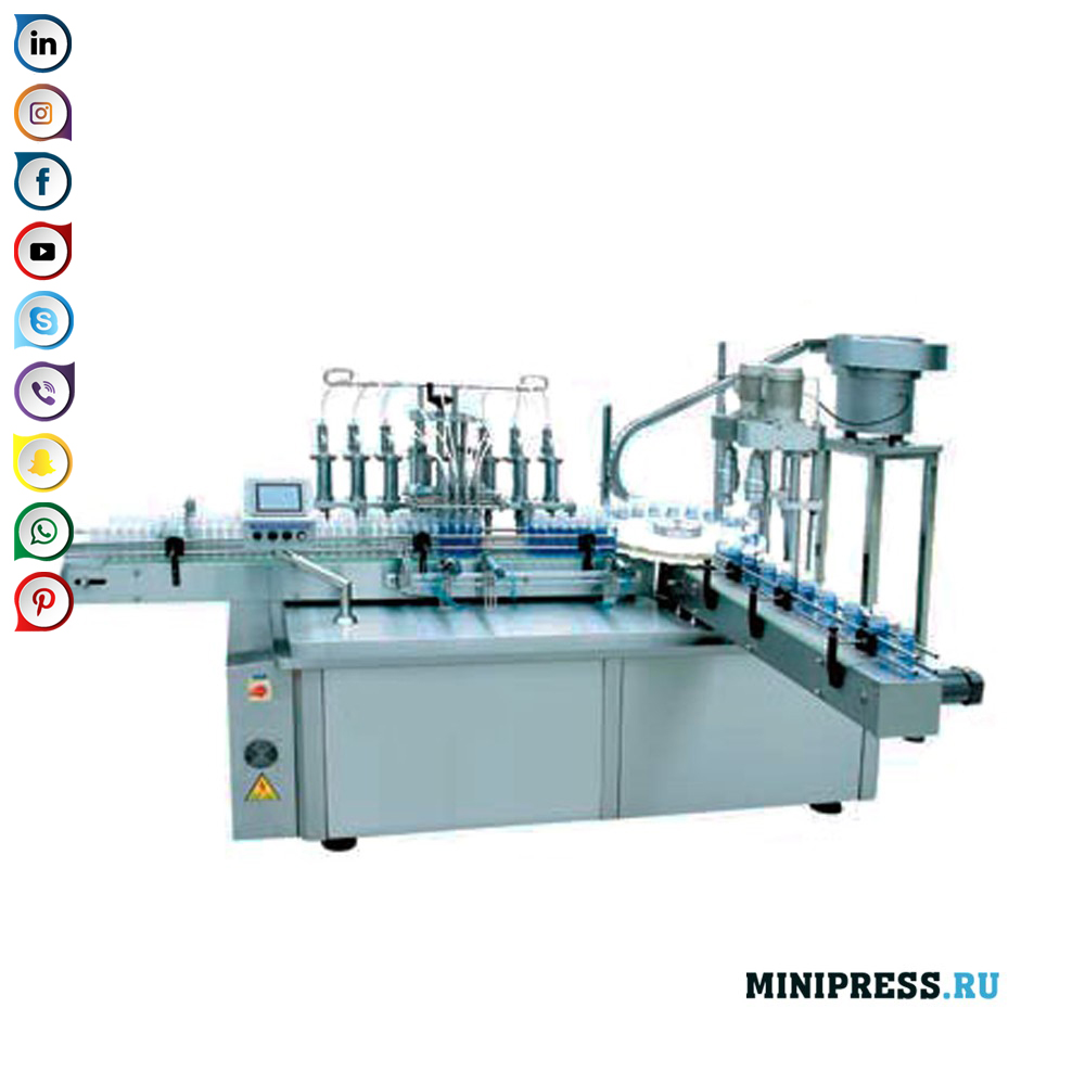 Linear na pagpuno at capping kagamitan