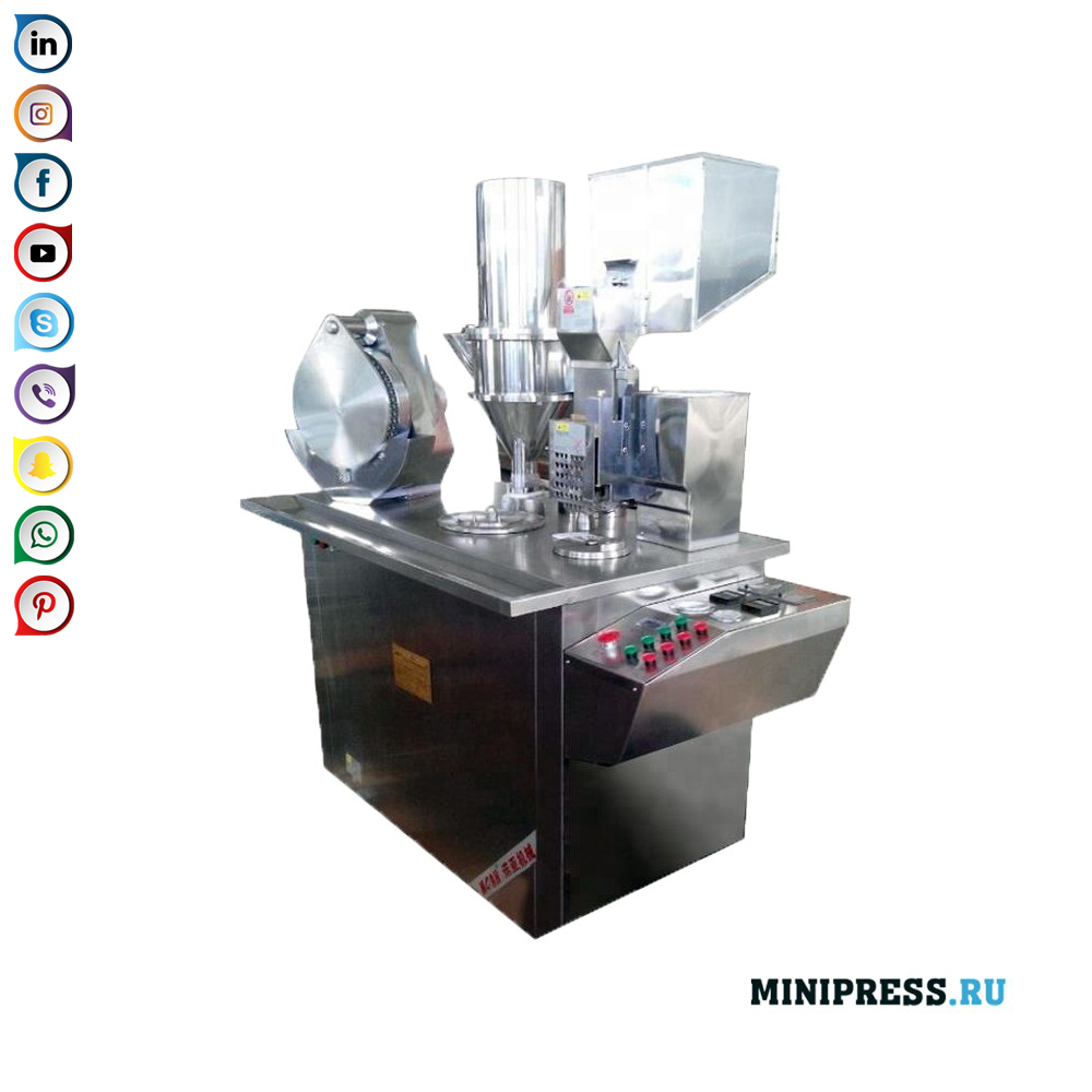 Semi-awtomatikong capsule pagpuno machine