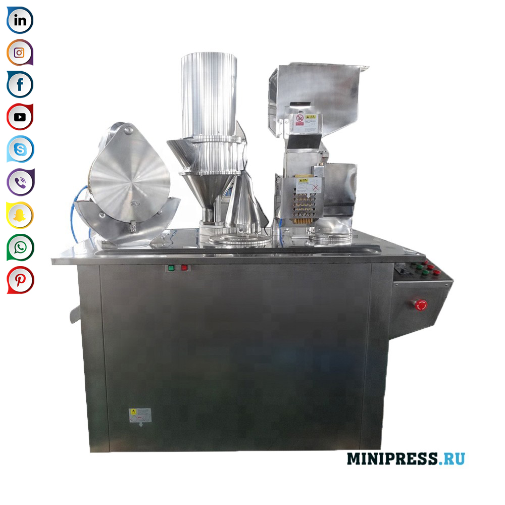 Semi-awtomatikong capsule pagpuno machine