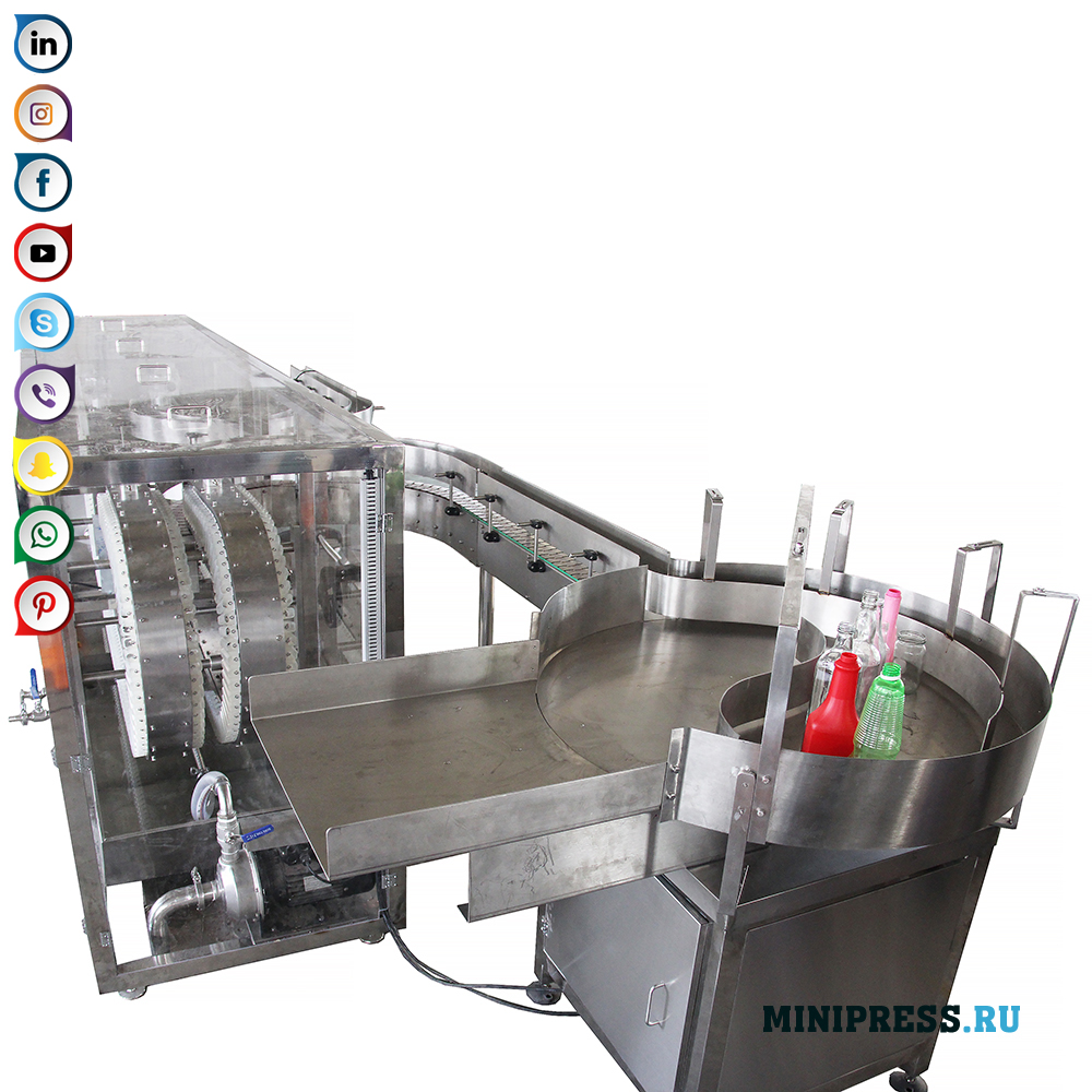 อุปกรณ์ล้างอัตโนมัติสำหรับขวดพลาสติกและแก้วและขวด