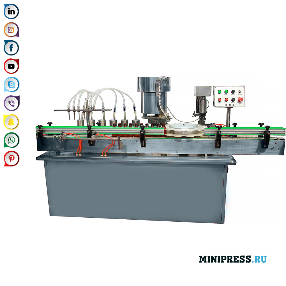 เติมของเหลวในขวดพลาสติกด้วย capping