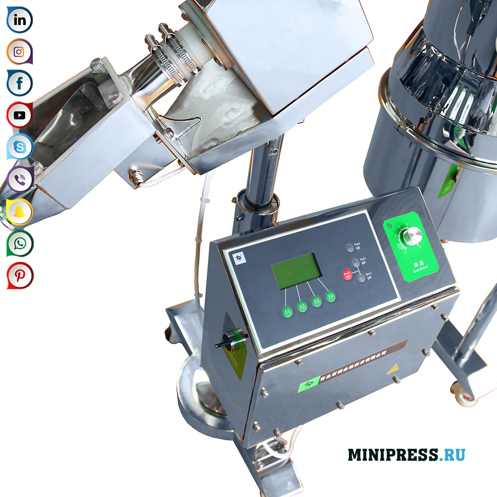 อุปกรณ์กำจัดฝุ่นและแท็บเล็ตให้อาหารด้วยการทดสอบเครื่องตรวจจับโลหะ