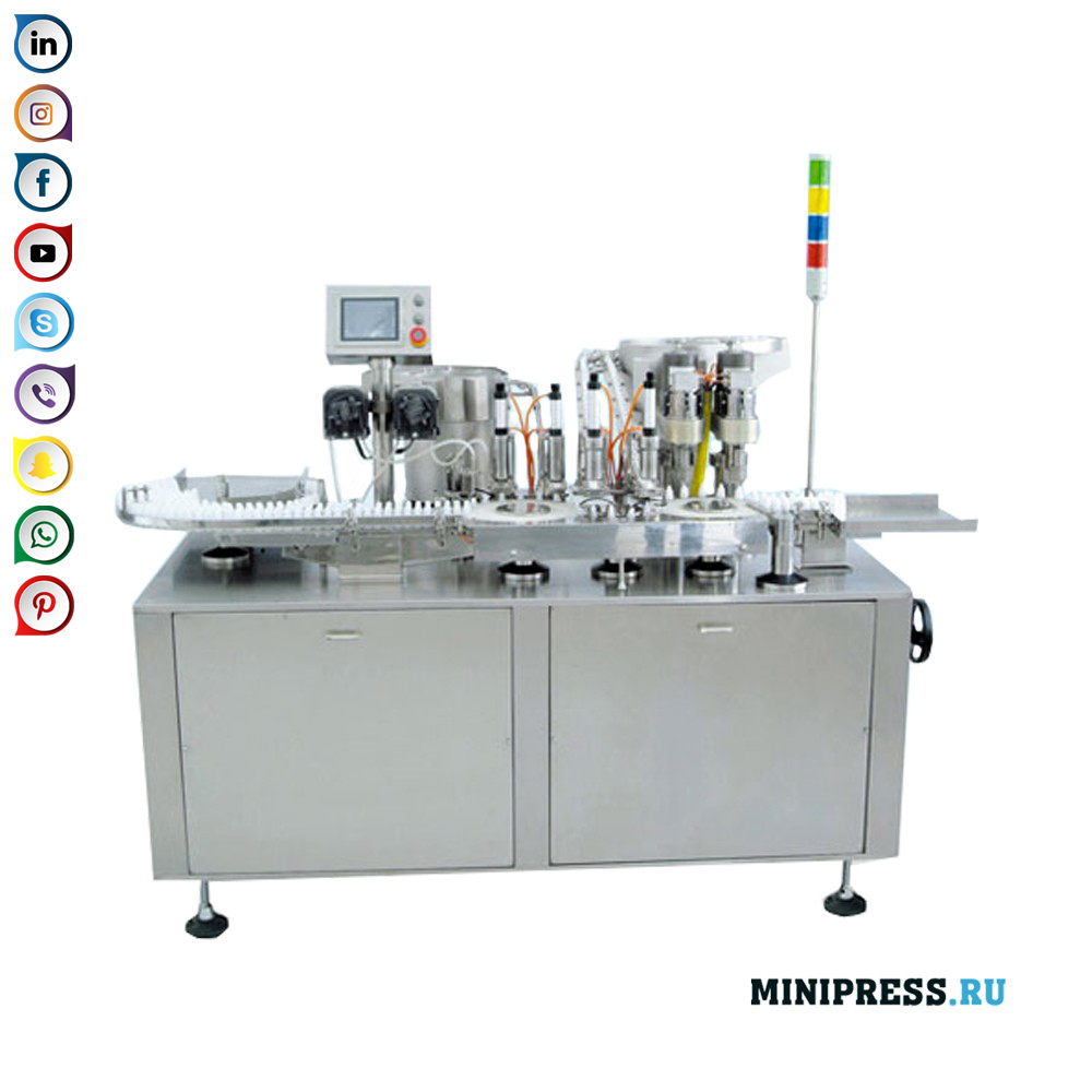 อุปกรณ์อัตโนมัติสำหรับการกรอกและปิดผนึกยาหยอดตาในสองกระแส