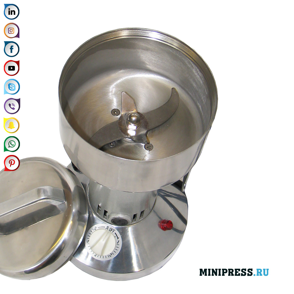 Farmatsevtika va oziq-ovqat xom ashyosi tegirmonlari, maydalagichlarni silliqlash uchun uskunalar