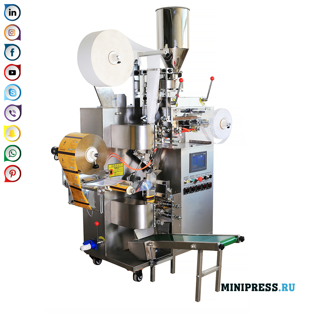 Choy paketlarini konvertda qadoqlash va qadoqlash uchun uskunalar