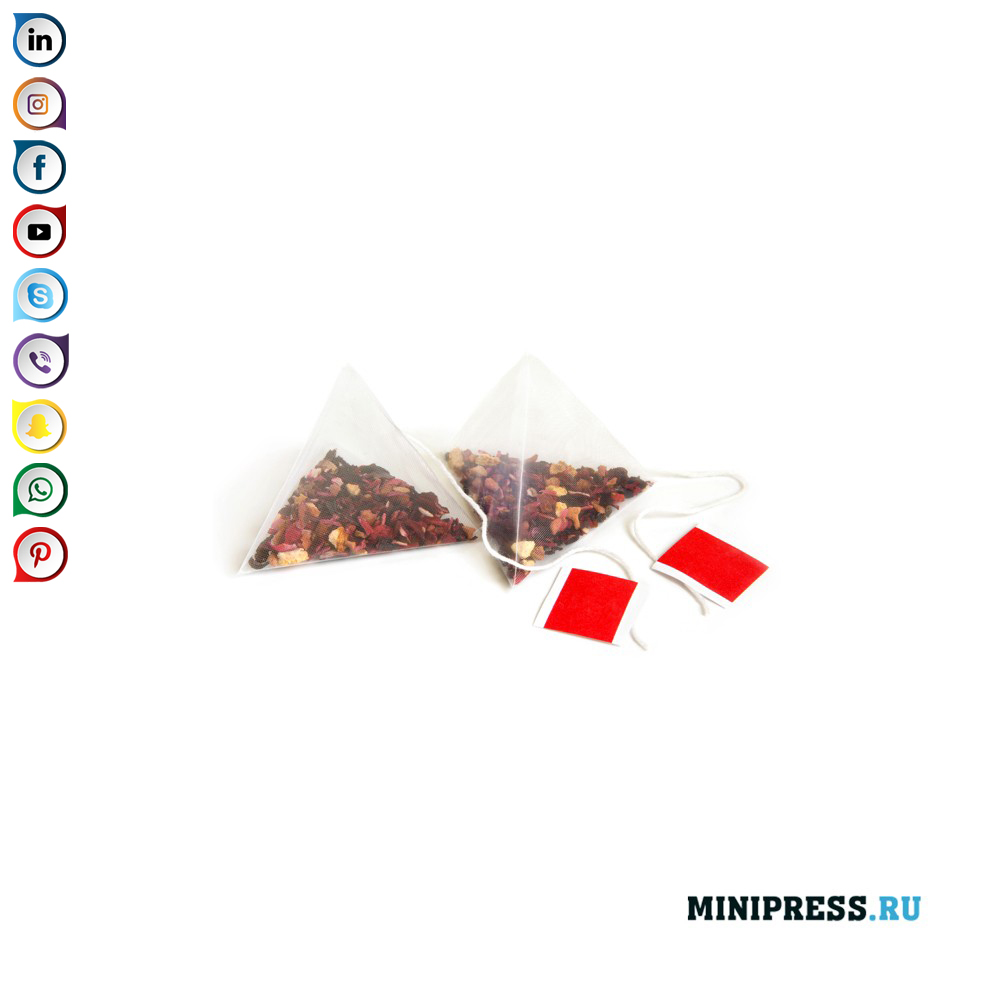 Uchburchak sumkada choy qadoqlangan