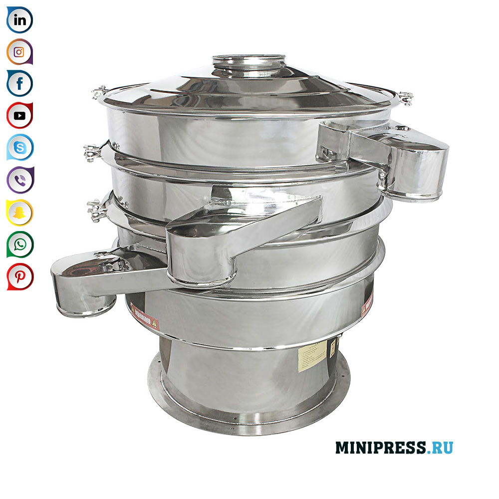 Màn hình rung để phân đoạn thực phẩm và dược phẩm