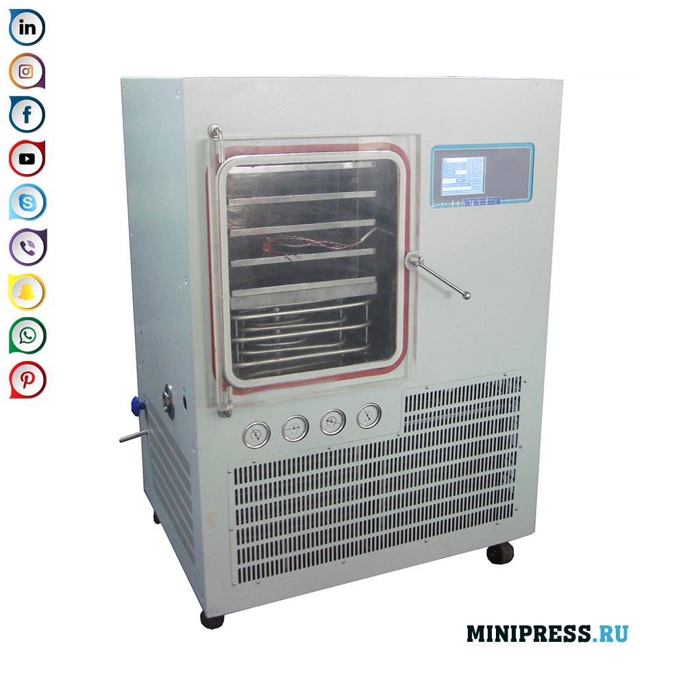 Sấy khô chân không công nghiệp sấy đông khô với diện tích 0,54 m2 nặng 800 kg