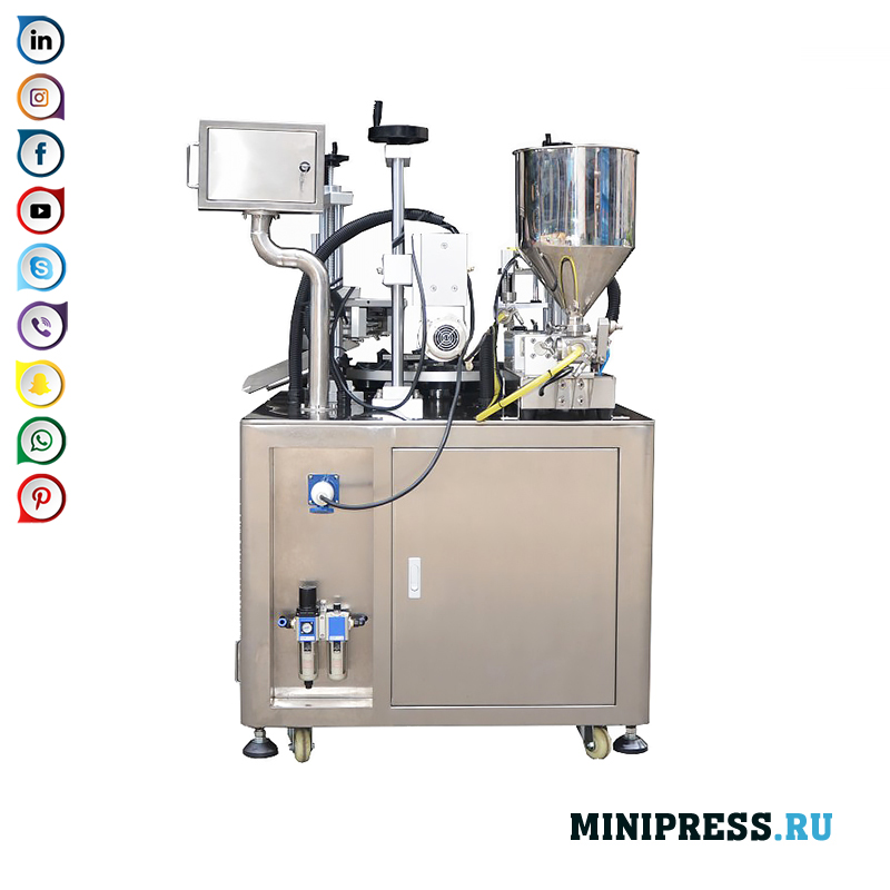 Thiết bị làm đầy ống nhựa và niêm phong cạnh siêu âm